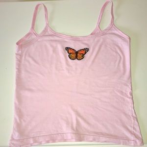 Pink Butterfly Tank
